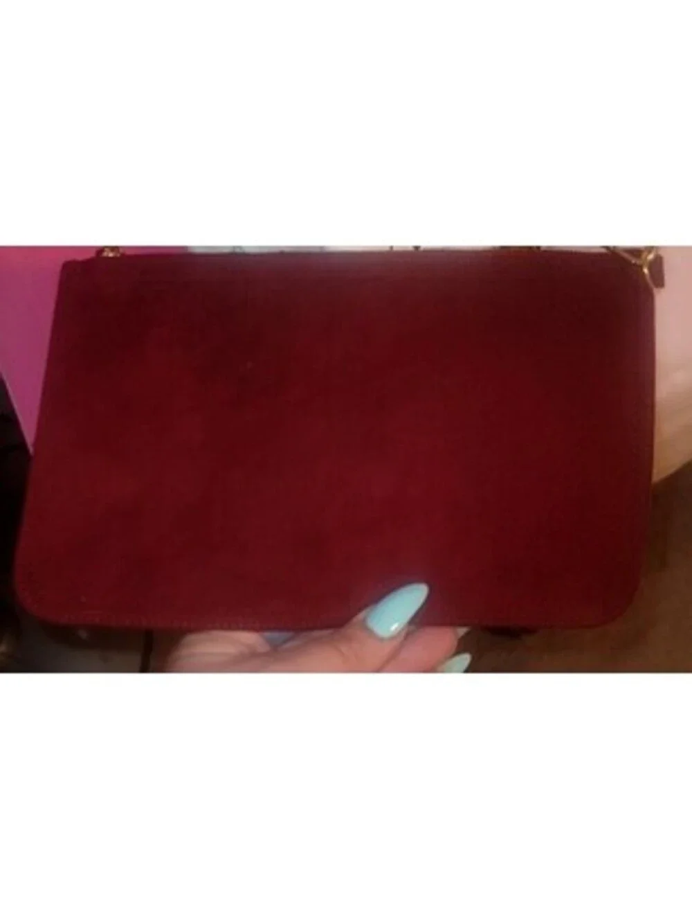 Louis Vuitton vuitton red suede